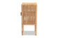 Vivan Modern Bohemian Natural Brown Rattan 1-Door Nightstand FredCo