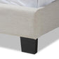 Vivienne Modern and Contemporary Light Beige Fabric Upholstered Full Size Bed FredCo