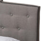 Vivienne Modern and Contemporary Light Grey Fabric Upholstered King Size Bed FredCo