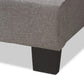 Vivienne Modern and Contemporary Light Grey Fabric Upholstered Queen Size Bed FredCo