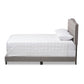Vivienne Modern and Contemporary Light Grey Fabric Upholstered Queen Size Bed FredCo