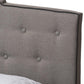 Vivienne Modern and Contemporary Light Grey Fabric Upholstered Queen Size Bed FredCo