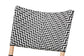 Wagner Modern French Black and White Weaving and Natural Rattan Bistro Chair FredCo