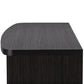 Walda 60-Inch Greyish Dark Brown Wood TV Cabinet with 2 Sliding Doors and 1 Drawer FredCo