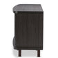 Walda 70-Inch Greyish Dark Brown Wood TV Cabinet with 2 Sliding Doors and 2 Drawers FredCo