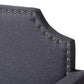 Walden Modern and Contemporary Grey Fabric Upholstered Twin Size Sofa Daybed FredCo