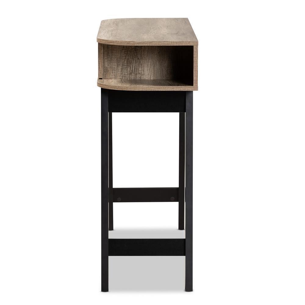 Wales Modern and Contemporary Light Brown Finished Wood 1-Drawer Console Table FredCo