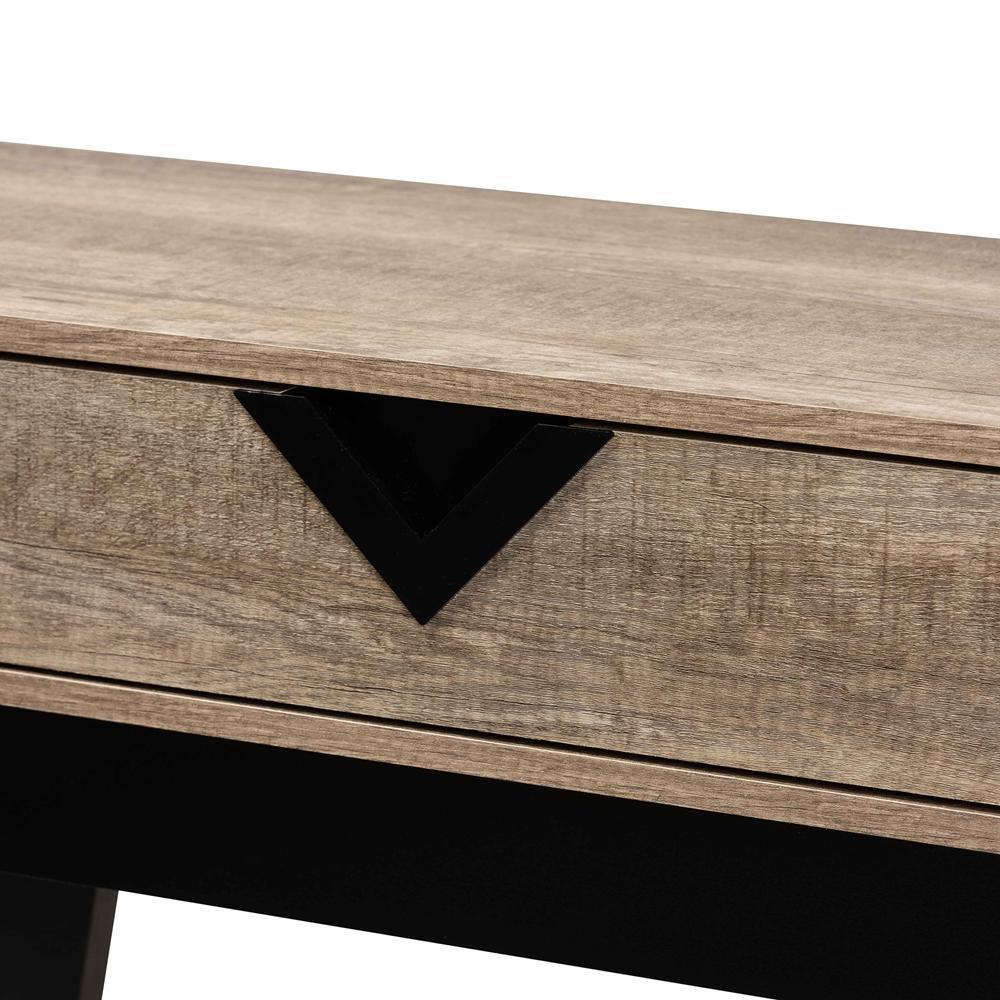 Wales Modern and Contemporary Light Brown Finished Wood 1-Drawer Console Table FredCo