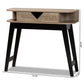 Wales Modern and Contemporary Light Brown Finished Wood 1-Drawer Console Table FredCo