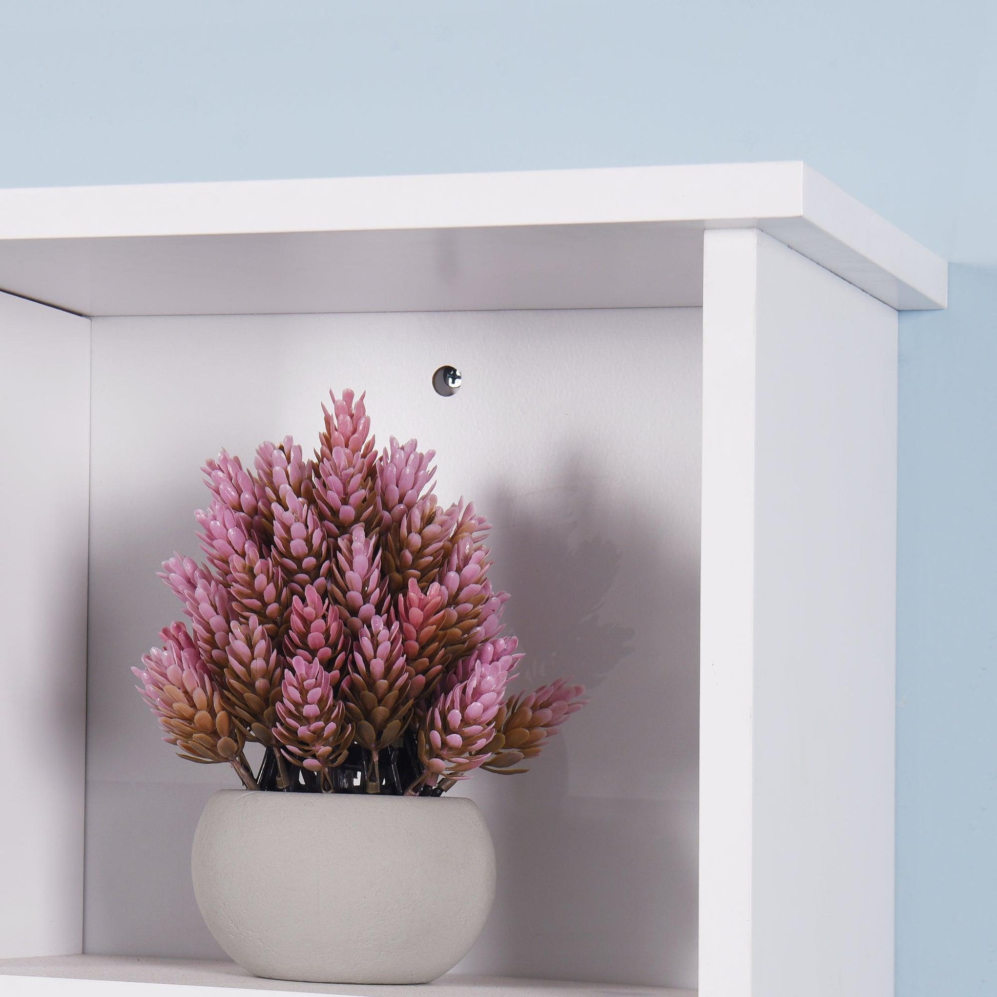 Wall Mount Bathroom Cabinet with a Door, Wooden Adjustable Shelf FredCo