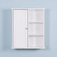 Wall Mount Bathroom Cabinet with a Door, Wooden Adjustable Shelf FredCo