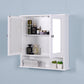 Wall Mounted Bathroom Cabinet with 2 Mirror Doors and Adjustable Shelf FredCo