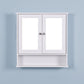 Wall Mounted Bathroom Cabinet with 2 Mirror Doors and Adjustable Shelf FredCo