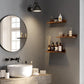 Wall Shelves Set of 3 Rustic Brown FredCo