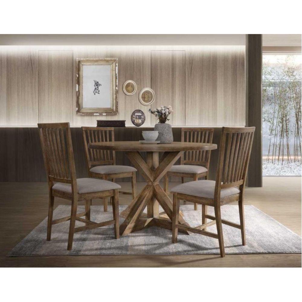 Wallace II Dining Table Weathered Oak FredCo