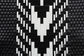 Wallis Modern French Two-Tone Black and White Weaving and Natural Rattan Indoor Dining Chair FredCo