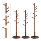 Walnut Color Coat Rack with 7 Rounded Hooks FredCo