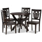 Wanda Modern and Contemporary Transitional Dark Brown Finished Wood 5-Piece Dining Set FredCo