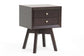 Warwick Brown Modern Accent Table and Nightstand FredCo