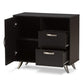 Warwick Modern and Contemporary Espresso Brown Finished Wood Sideboard FredCo