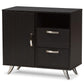 Warwick Modern and Contemporary Espresso Brown Finished Wood Sideboard FredCo
