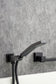 Waterfall Wall Mounted Bathtub Faucet with Hand Shower Swivel Tub Filler Faucet Solid Brass FredCo