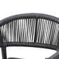 Wendell Modern and Contemporary Grey Finished Rope and Metal Outdoor Dining Chair FredCo