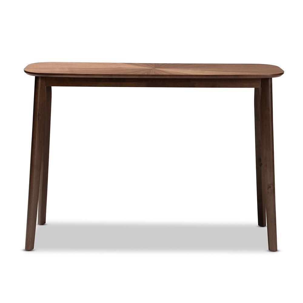Wendy Mid-Century Modern Walnut Finished Wood Console Table FredCo