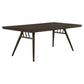 Wes 5-piece Rectangular Dining Set Grey and Dark Walnut 115271-S5 Coaster FredCo