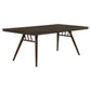 Wes 7-piece Rectangular Dining Set Grey and Dark Walnut 115271-S7 Coaster FredCo