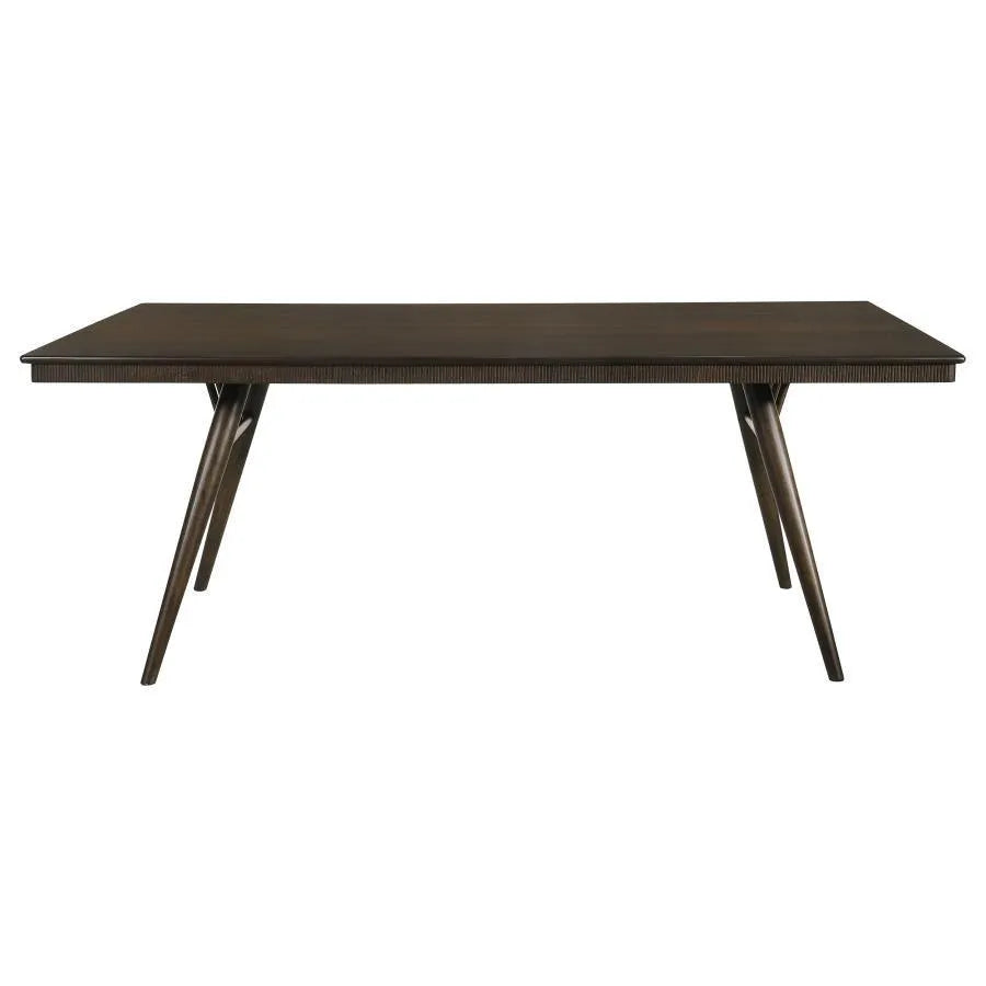 Wes 7-piece Rectangular Dining Set Grey and Dark Walnut 115271-S7 Coaster FredCo