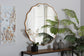 Weston Modern Glam and Luxe Antique Goldleaf Finished Wood Accent Wall Mirror FredCo