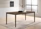 Wethersfield Dining Table with Clipped Corner Medium Walnut 109841 Coaster FredCo