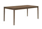 Wethersfield Dining Table with Clipped Corner Medium Walnut 109841 Coaster FredCo