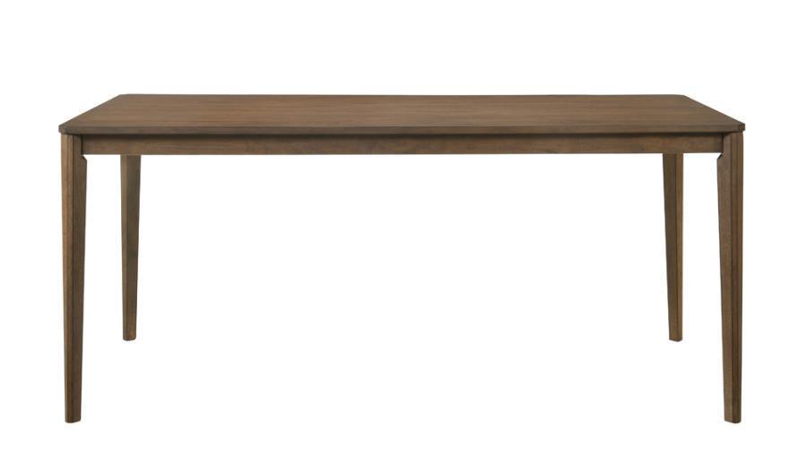 Wethersfield Dining Table with Clipped Corner Medium Walnut 109841 Coaster FredCo