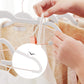 White 24-Pack Velvet Coat Hangers with Movable Clips FredCo