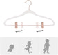 White 24-Pack Velvet Coat Hangers with Movable Clips FredCo