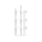 White 8 Shelves Tree-Shaped Bookshelf FredCo