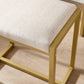 White & Gold Makeup Vanity Set with Mirror & Lights FredCo