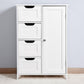 White Bathroom Storage Cabinet, Floor Cabinet FredCo