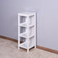 White Cabinet Bathroom Storage Organizer Rack Stand, 2 Drawers FredCo