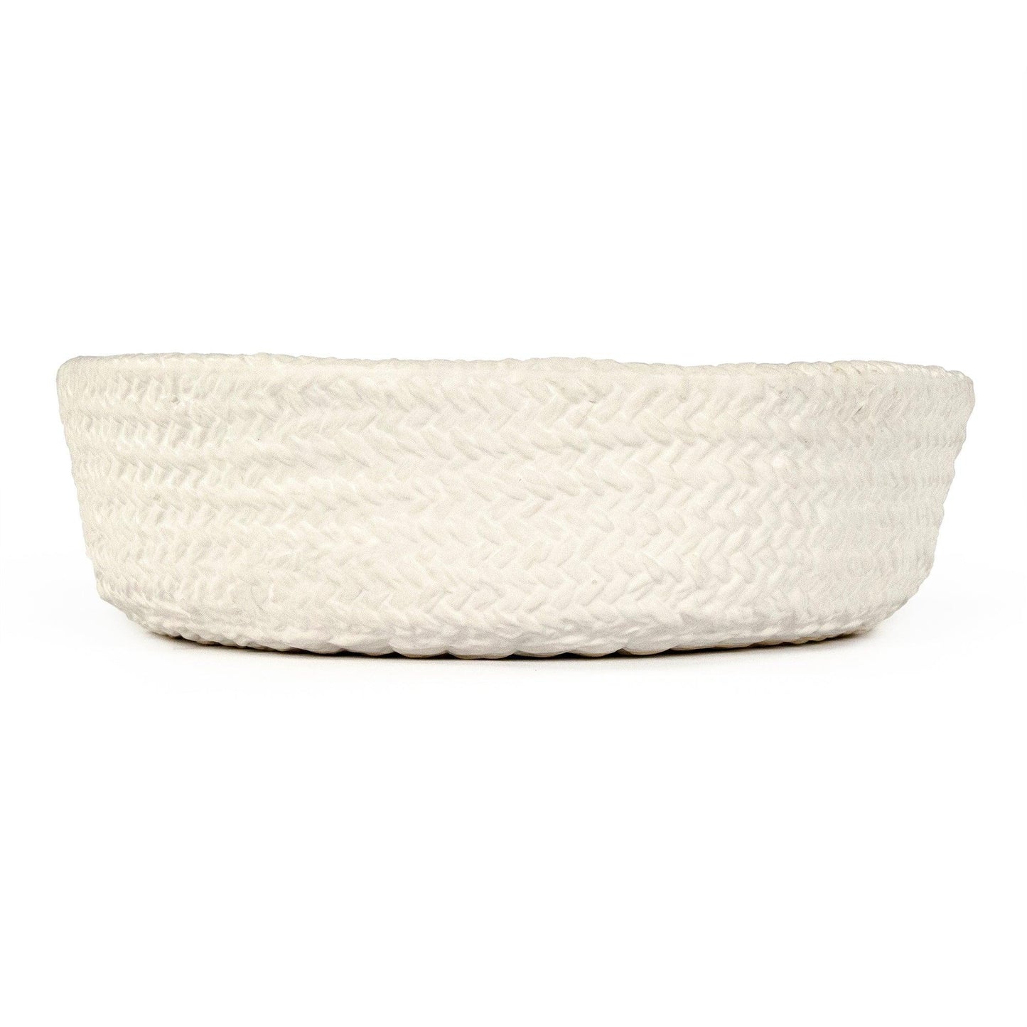 White Cross Weave Deep Dish Large CB3491-30-R11 FredCo
