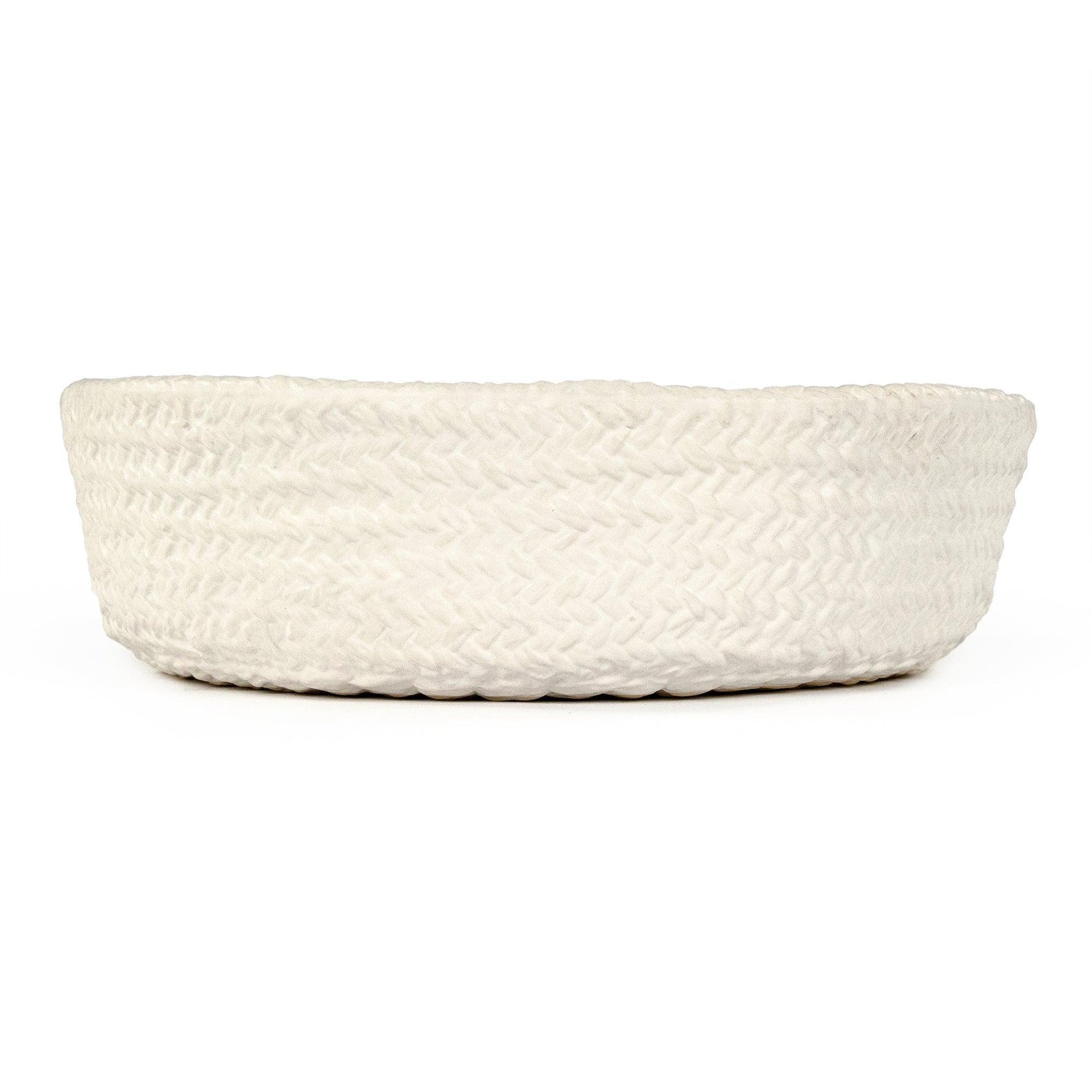 White Cross Weave Deep Dish Large CB3491-30-R11 FredCo