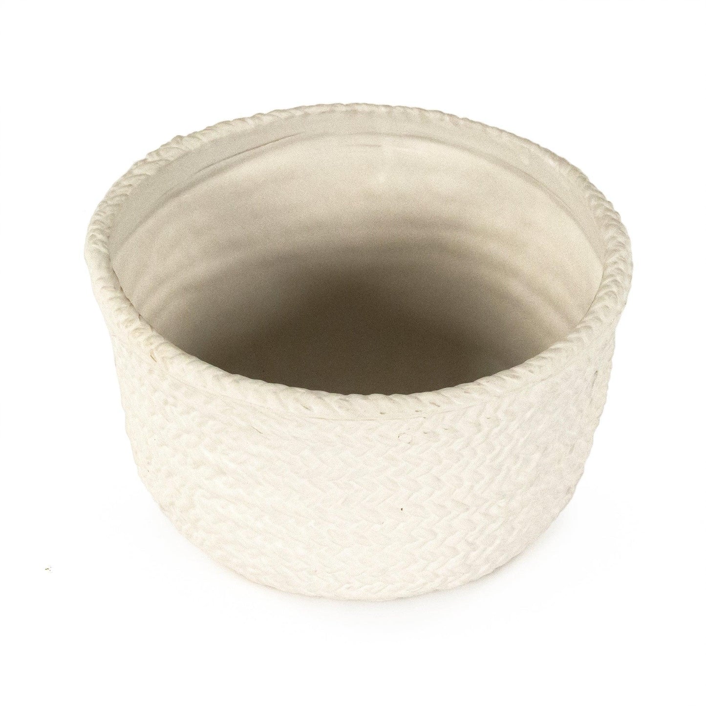 White Cross Weave Deep Dish Small CB3491-20-R11 FredCo
