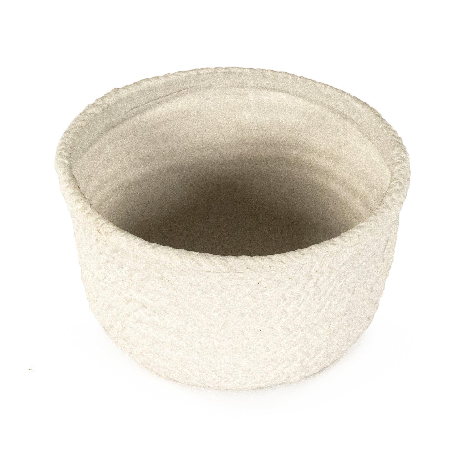 White Cross Weave Deep Dish Small CB3491-20-R11 FredCo