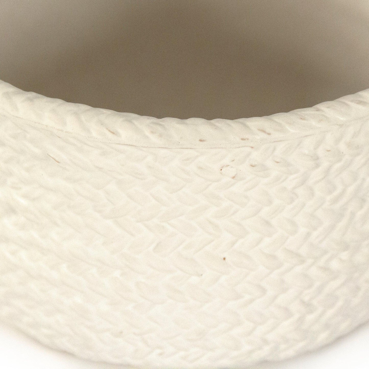 White Cross Weave Deep Dish Small CB3491-20-R11 FredCo