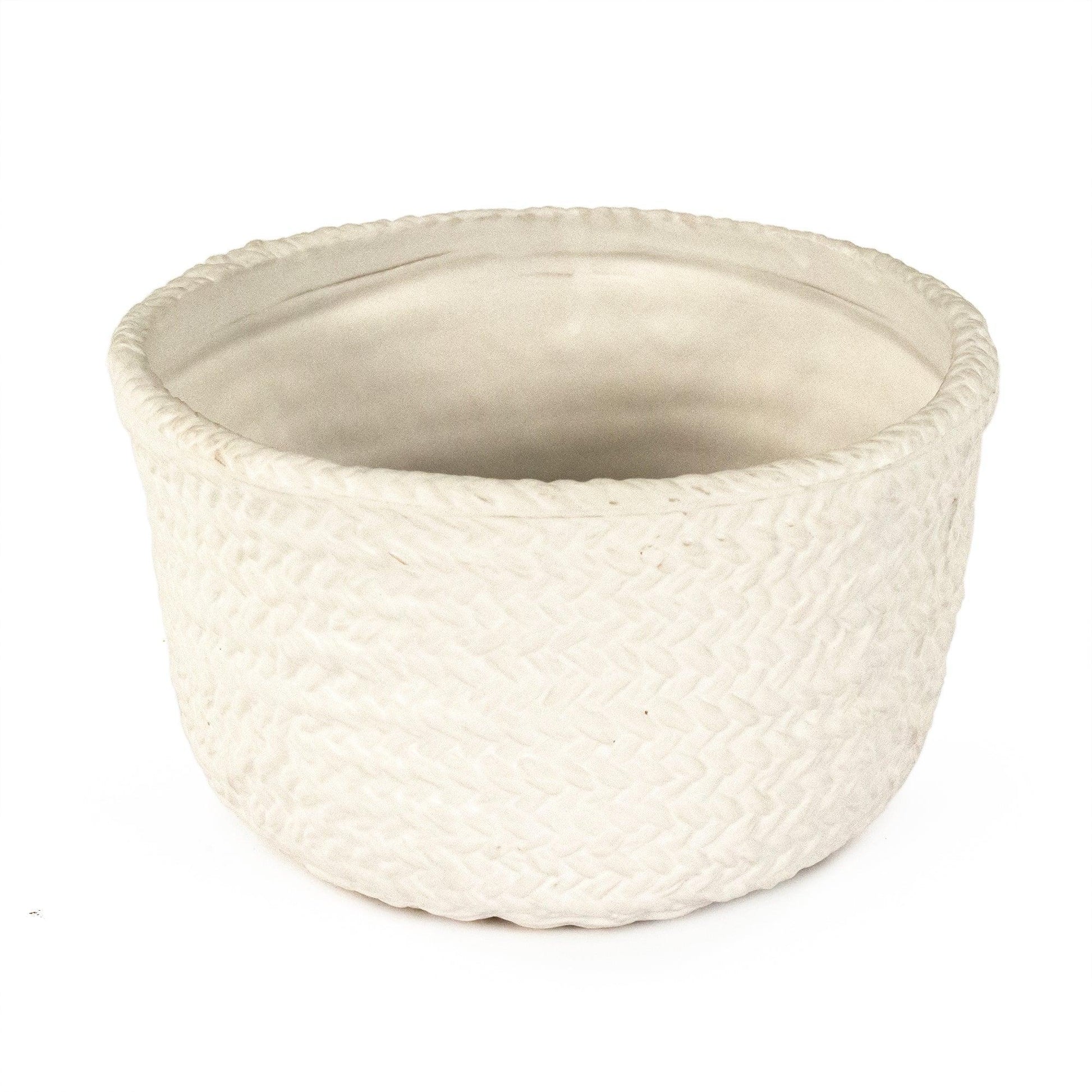 White Cross Weave Deep Dish Small CB3491-20-R11 FredCo