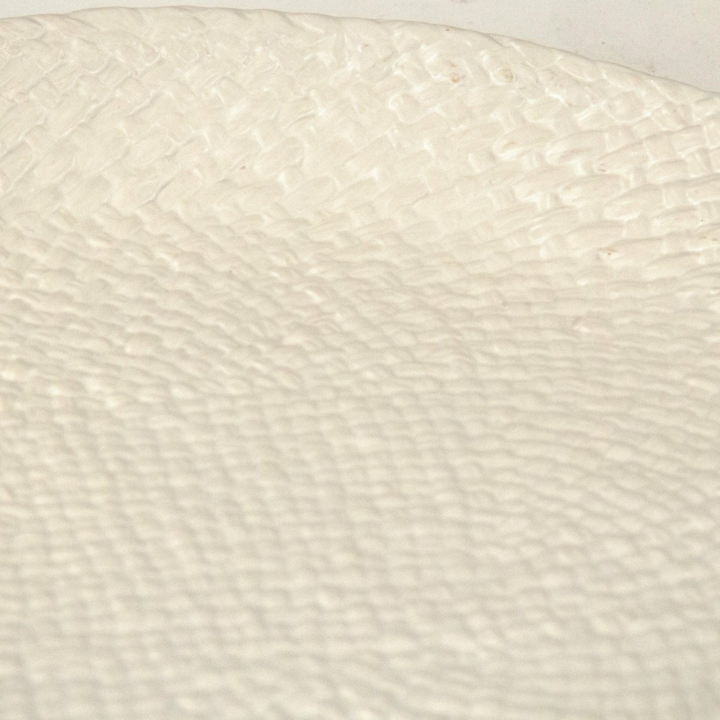 White Cross Weave Platter Medium CB3492-34-R11 FredCo