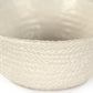 White Cross Weave Vase Large CB3493-26-R11 FredCo