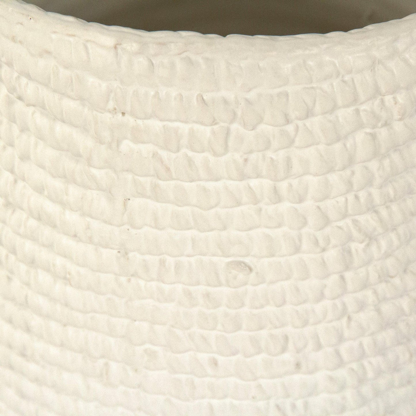 White Cross Weave Vase Small CB3493-20-R11 FredCo